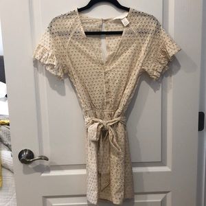 H&M Eyelet Beige Romper